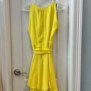 NWT Tahari ASL yellow dress size 4 ptp 16 length 40